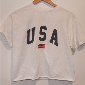 J. GALT USA Cropped T Shirt